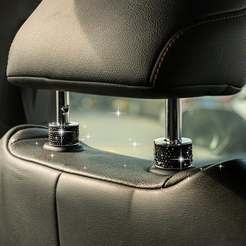 Rislobx 2PCS Magnetic Car Headrest Collars, Rhinestone Car Head Rest Collars - Image 6