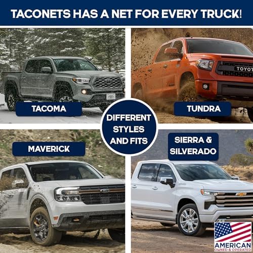 TacoNets Upgraded Highly Elastic Cargo Net, USA Company, Simple Truck Bed Cargo - Image 5