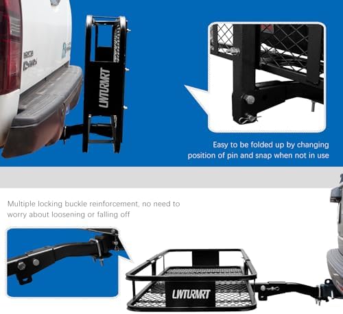 LWTURMRT Folding Hitch Cargo Carrier Basket 57"X21" - Image 3