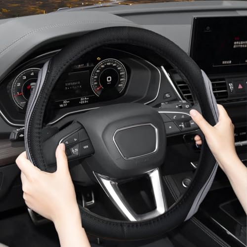 Osilly 15 Inch Artificial Leather Steering Wheel Cover - Image 3