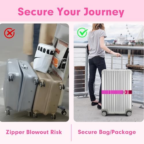 2-in-1 Travel Belt for Luggage Over Handle, Luggage Belt for Carry on Bag - Image 6