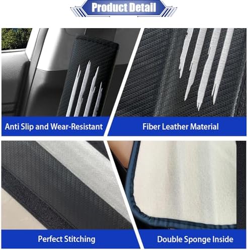 JDDRY 2PC Car Seat Belt Covers Pads, Seat Strap Pads - Image 6