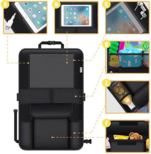 Meolsaek Kick Mats Back Seat Protector, Waterproof Oxford Seat Back Protector - Image 4