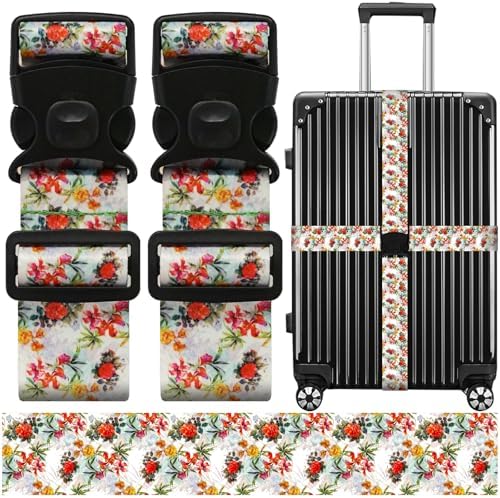 Luggage Straps for Suitcases, Travel Adjustable Belt by ZHOMA