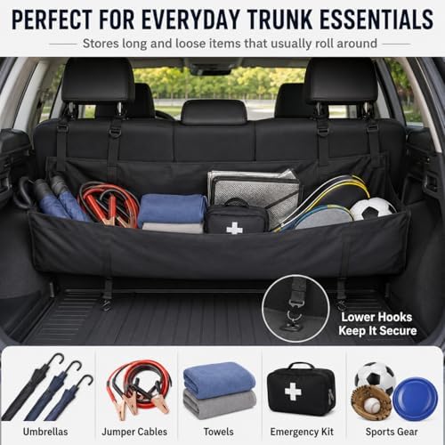 Car Trunk Organizer, Backseat Hanging Cargo Storage Bag - Image 5