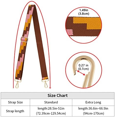 ZOOEASS Wide Shoulder Strap Adjustable Replacement Belt Crossbody Canvas Bag - Image 4