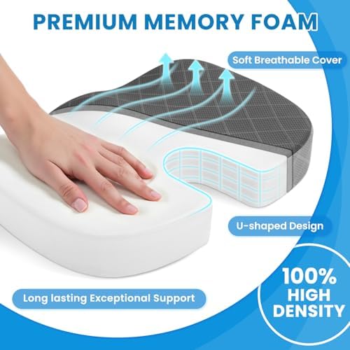 TushGuard Memory Foam Office Chair Seat Cushion - Image 3