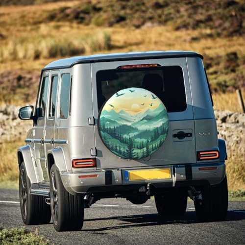 Spare Tire Cover Mountain Landscape - Image 6