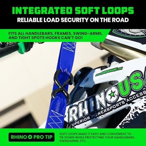 Rhino USA Motorcycle Tie Down Straps - Image 3