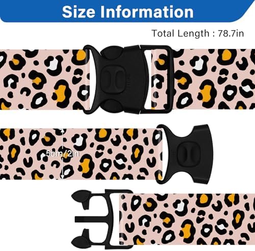 2 Pack Luggage Straps for Suitcases, Adjustable Travel Belt - Image 3