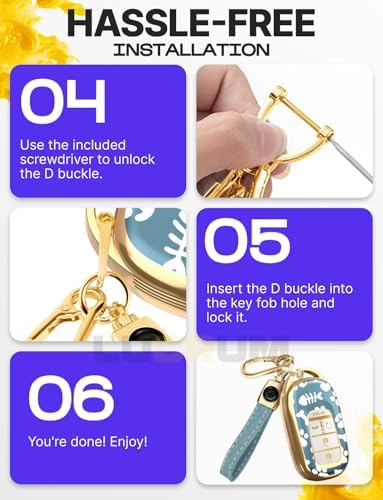 Lucrum Compatible with Honda Key Fob Cover & Keychain - Image 7