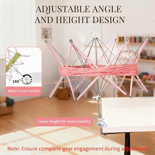 SPEENSUN Foldable Yarn Swift, Adjustable Umbrella Holder - Image 5