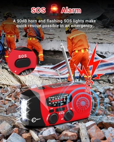 Esky Emergency Hand Crank Radio 7400mWh - Image 6