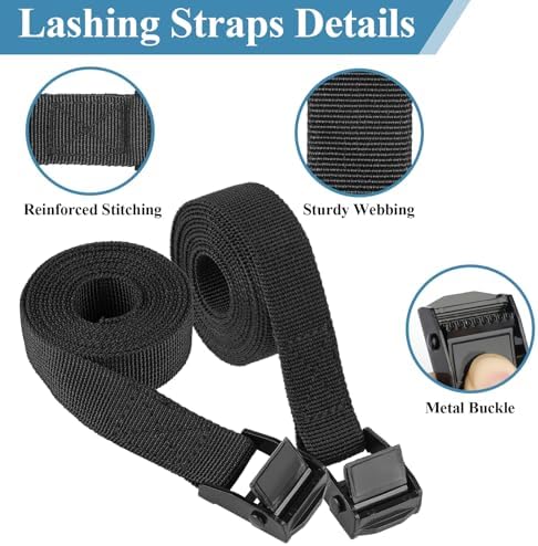 PEASUG Tie Down Straps, 4 Pack Lashing Straps - Image 3