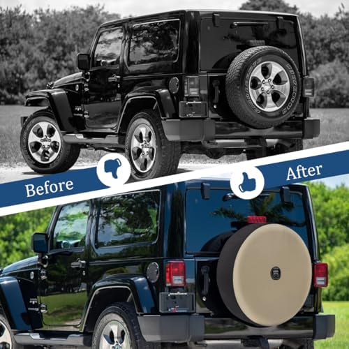 Spare Tire Cover with Backup Camera Hole Fit - Image 5