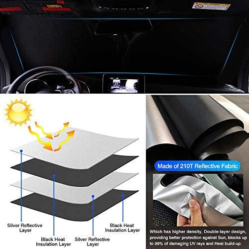 KUST Windshield Sun Shade for Toyota RAV4 2013 2014 2015 2016 2017 2018 Window - Image 4
