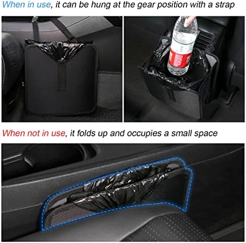 Fekey&JF Foldable Trash Can, Hanging Waterproof Leakproof Storage Bag - Image 4
