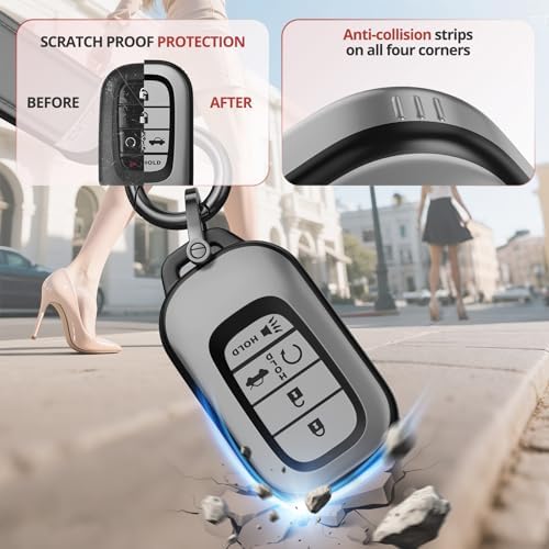for Honda Key Fob Cover Accessories- Matte TPU Key Fob Cover - Image 6