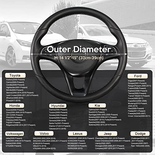 SEG Direct Steering Wheel Cover 14.5-15 inch Heavy-Duty - Image 5