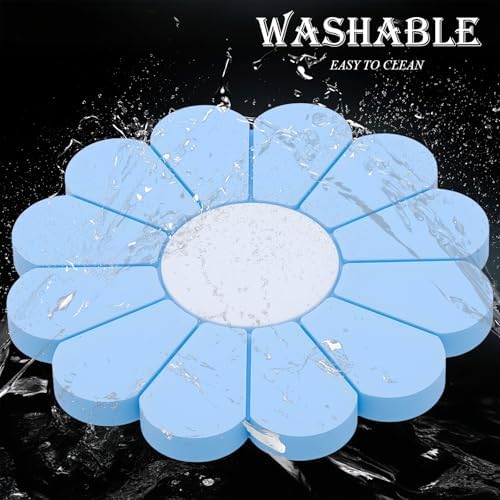 2-Pack Car Cup Holder Coaster Inserts, Daisy Shape, 2.75 Inch Non-Slip Silicone - Image 5
