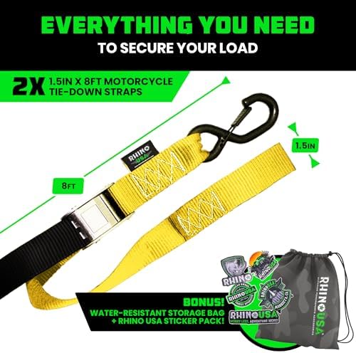 Rhino USA Motorcycle Tie Down Straps - Image 6