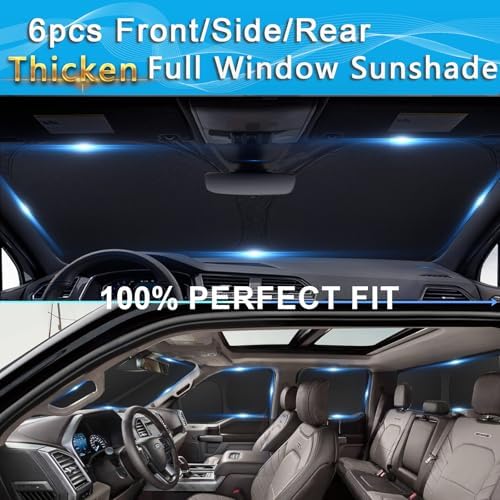 KMF 6pcs Thicken Sun Shades for Dodge Ram 2500 3500 Accessories 2010-2025 - Image 6