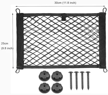 2 Layer Small Cargo Net, Cargo Storage Pocket Net, Mesh Elastic Pouch Organizer - Image 2