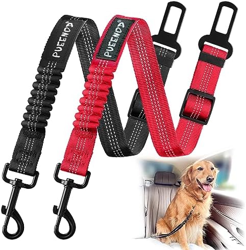 2 Pack Dog Seat Belt Adjustable Dog Car Seatbelts - Image 2