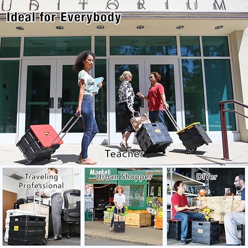 dbest Products Quik Cart Standard Collapsible Rolling Crate - Image 6