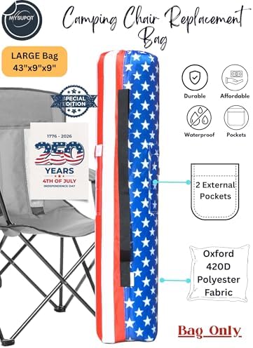 43"x9"x9" Replacement Bag for Folding Camping Chair, Camp Chairs, Yoga Mat - Image 3