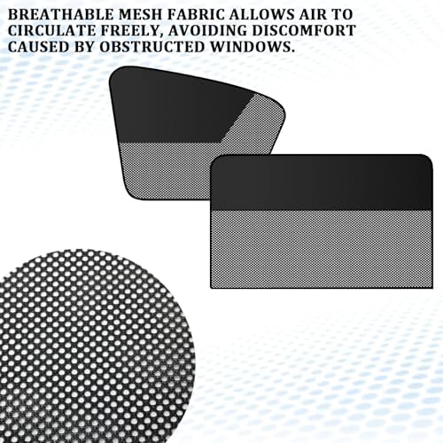 Magnetic Car Window Shades 2PCS Front Side Windows, UV Protection Sun Block - Image 4