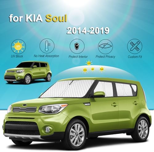 KMF 8pcs Thicken Sun Shades for Kia Soul 2014-2019 Accessories, Soul Full Car - Image 5