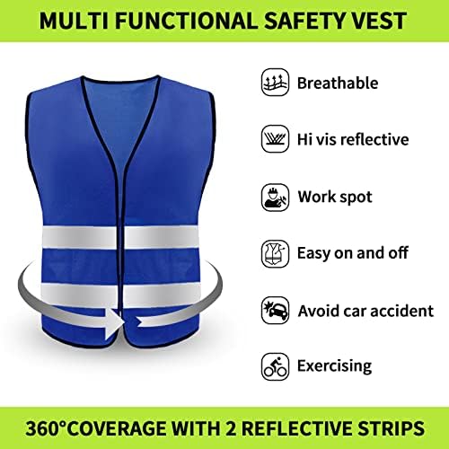 Safety Vest, Reflective High Visibility Construction Vest - Image 2