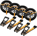 4 Pack Ratchet Car Tie Down Strap by KODIAKSTRAPS