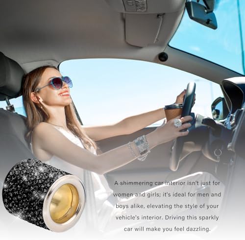 2 PCS Car Headrest Collars, Sparkling Rhinestones Auto Head Rest Collars Seat - Image 6