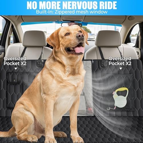 Dog Back Seat Cover Hard Bottom - Image 4