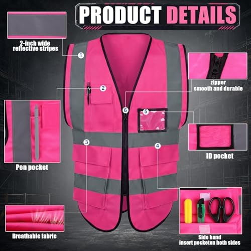 Leumoi 30 Pack Reflective Safety Vest - Image 3