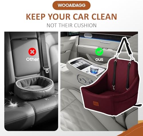 WOOAIDAGG Dog Car Seat for Medium Sized Dogs Up to 40lbs, Comfy Pet Travel Car - Image 6