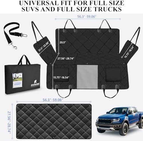 Hard Bottom Dog Truck Seat Cover - Image 5