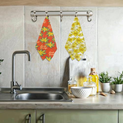Fall Maple Leaf Trump Kitchen Towels Gifts - Image 6