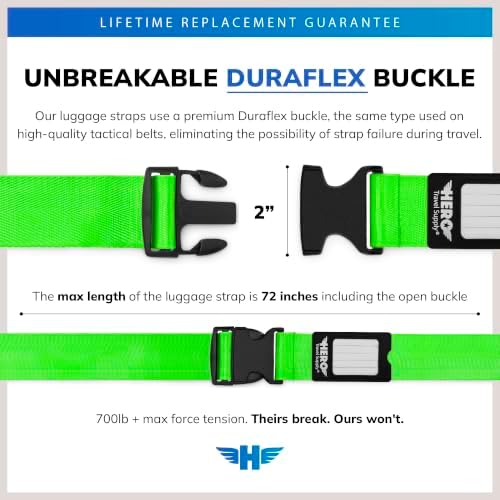Hero Luggage Straps for Suitcases Heavy-Duty Adjustable Luggage Belt - Image 2