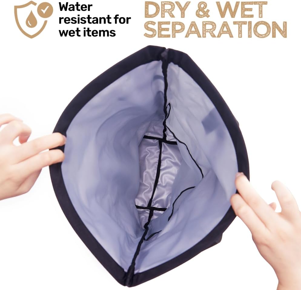 Living in a Bubble Wet Dry Laundry Bag – Portable Waterproof Laundry Hamper - Image 3