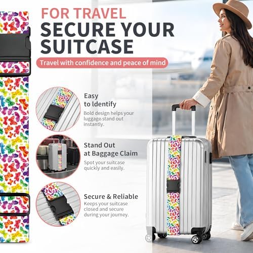 Luggage Strap for Suitcases Adjustable Travel Belt - Image 2