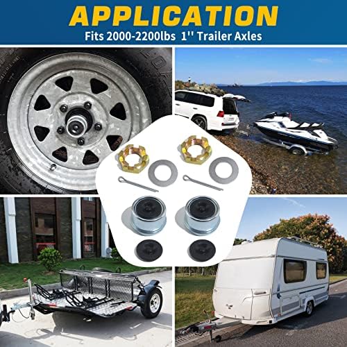 2Sets 1'' Trailer Axle Nut Kits - Image 6