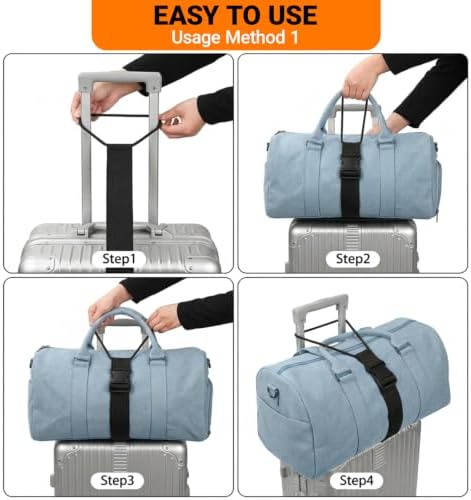 2 Pack Luggage Connector Straps–Add A Bag Hands-Free Suitcase Connector - Image 6