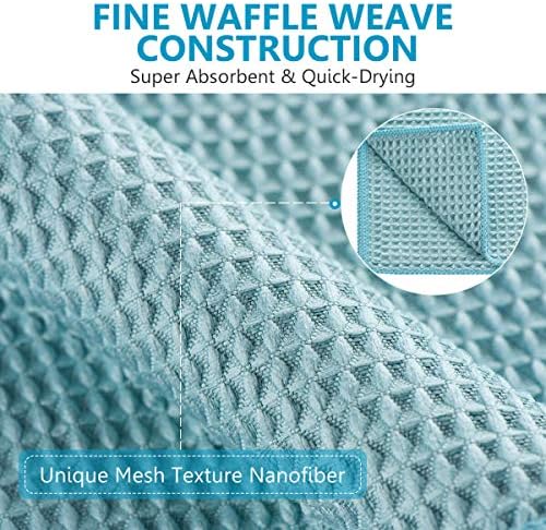 ZHIDIAN Waffle Weave Microfiber Towels, Premium Waffle Knit Car Detailing Towel - Image 2
