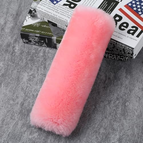 Soft Genuine Sheepskin Wool Auto Seat Belt Cover Seatbelt Shoulder Pad - Image 6