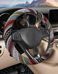 SEG Direct Boho Steering Wheel Cover, Baja Blanket Cloth, Coarse Flax by SEGDirect