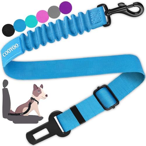 COOYOO Dog Seat Belt, Durability Retractable Dog Car Harness Adjustable Dog by COOYOO