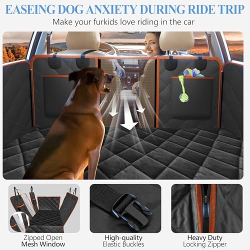 Btefd Back Seat Extender for Dogs, Hard Bottom Car Hammock - Image 7
